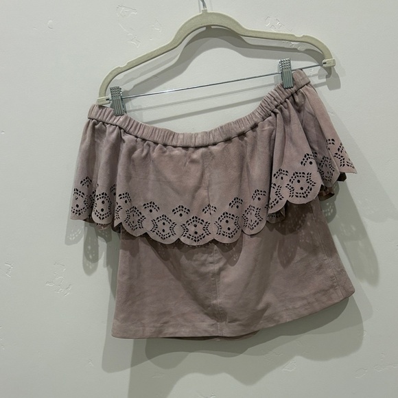 Lamarque Mauve Off-Shoulder Top - Picture 3 of 8